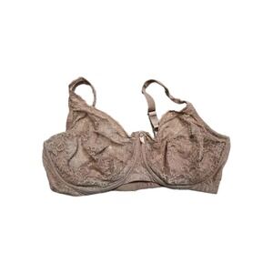 Bramour By Glamour  Full Figure Plus Size 42 F  Underwire Sheer Lace
